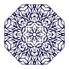 Round kaleidoscopic lace ornamental background N3