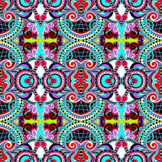 seamless geometry vintage pattern ethnic style ornamental backg N106