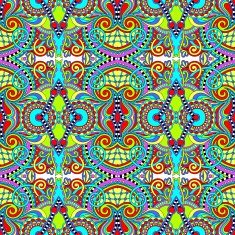 seamless geometry vintage pattern ethnic style ornamental backg N107
