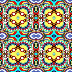 seamless geometry vintage pattern ethnic style ornamental backg N113