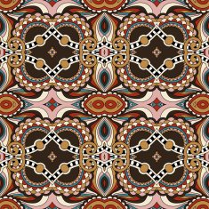 seamless geometry vintage pattern ethnic style ornamental backg N115