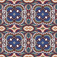 seamless geometry vintage pattern ethnic style ornamental backg N116