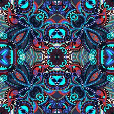 seamless geometry vintage pattern ethnic style ornamental backg N118