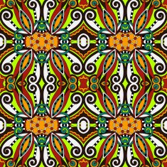 seamless geometry vintage pattern ethnic style ornamental backg N124