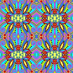 seamless geometry vintage pattern ethnic style ornamental backg N125