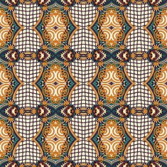 seamless geometry vintage pattern ethnic style ornamental backg N126
