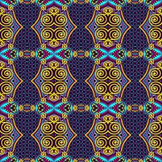 seamless geometry vintage pattern ethnic style ornamental backg N129