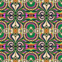 seamless geometry vintage pattern ethnic style ornamental backg N131