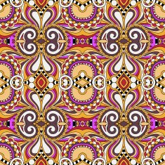 seamless geometry vintage pattern ethnic style ornamental backg N132