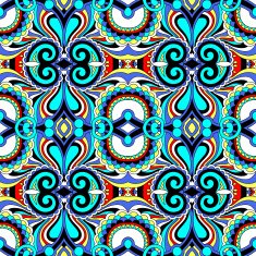 seamless geometry vintage pattern ethnic style ornamental backg N133