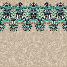 ornamental background with flower ribbon stripe pattern N27