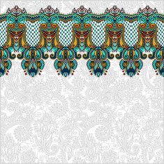 ornamental background with flower ribbon stripe pattern N29
