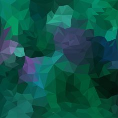 Blended lighting green and purple colored polygonal abstract geometric background