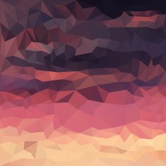 Blended sunset cky colored abstract polygonal geometric backgroundBlended lighting background