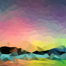 Blended bright nothen lighting abstract polygonal geometric background N3
