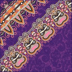 ornamental background with flower ribbon stripe pattern greeti N36