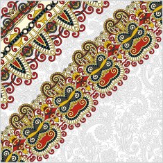 ornamental background with flower ribbon stripe pattern greeti N38