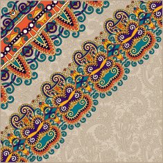 ornamental background with flower ribbon stripe pattern greeti N39