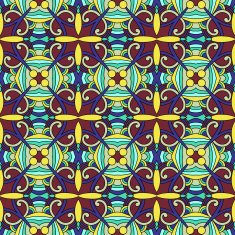 seamless geometry vintage pattern ethnic style ornamental backg N136