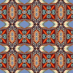 seamless geometry vintage pattern ethnic style ornamental backg N145