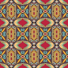 seamless geometry vintage pattern ethnic style ornamental backg N147