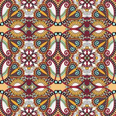 seamless geometry vintage pattern ethnic style ornamental backg N155