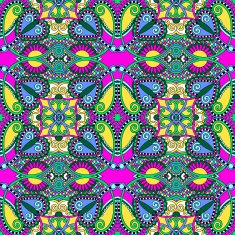 seamless geometry vintage pattern ethnic style ornamental backg N159