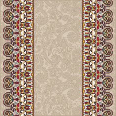 ornamental background with flower ribbon stripe pattern greeti N44