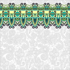 ornamental background with flower ribbon stripe pattern greeti N48