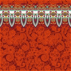 ornamental background with flower ribbon stripe pattern greeti N49