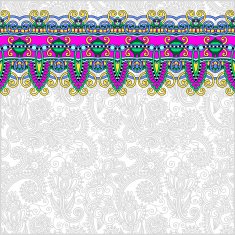 ornamental background with flower ribbon stripe pattern greeti N50