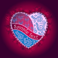Vector heart for Valentine's Day design