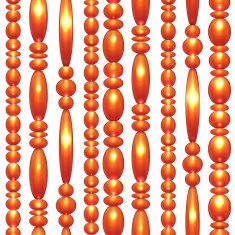 Vector seamless pattern with colored beads N3