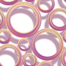 Vector seamless pattern with colored threads and shadows
