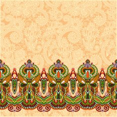 ornamental background with flower ribbon stripe pattern greeti N53