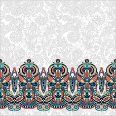ornamental background with flower ribbon stripe pattern greeti N55