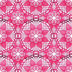 Seamless pattern Elegant lacy watercolor doilies