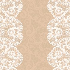 Vintage lace invitation card N22