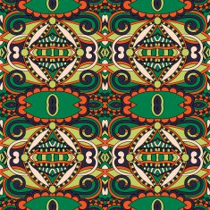 seamless geometry vintage pattern ethnic style ornamental backg N165