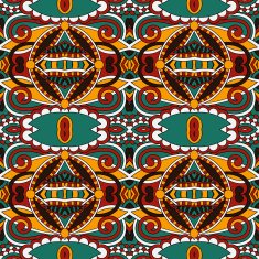 seamless geometry vintage pattern ethnic style ornamental backg N166