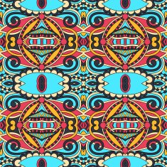 seamless geometry vintage pattern ethnic style ornamental backg N167