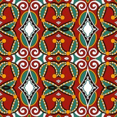 seamless geometry vintage pattern ethnic style ornamental backg N176