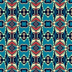 seamless geometry vintage pattern ethnic style ornamental backg N183