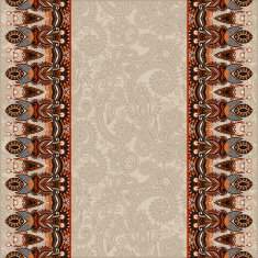 ornamental background with flower ribbon stripe pattern greeti N62