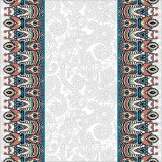 ornamental background with flower ribbon stripe pattern greeti N65