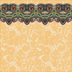 ornamental background with flower ribbon stripe pattern greeti N66