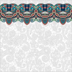 ornamental background with flower ribbon stripe pattern greeti N70
