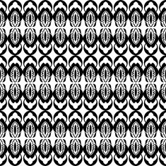 seamless black and white pattern in retro style N2