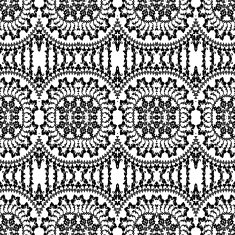 seamless black and white pattern in retro style N4