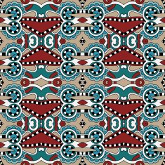 seamless geometry vintage pattern ethnic style ornamental backg N184